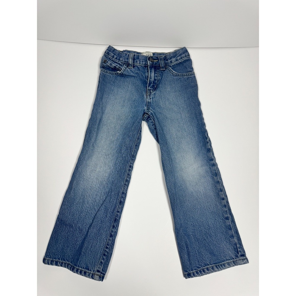 1989 Place‎ Jeans Boys 5T Blue Denim Adjustable Waist Medium Wash Bootcut Leg